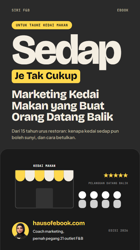 Cover ebook Sedap Je Tak Cukup