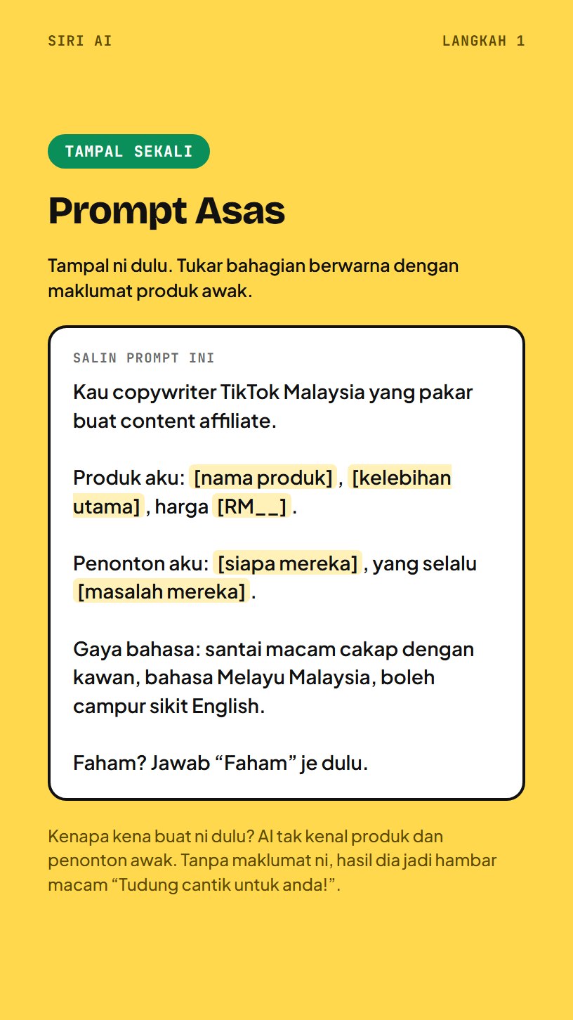 Prompt asas untuk AI